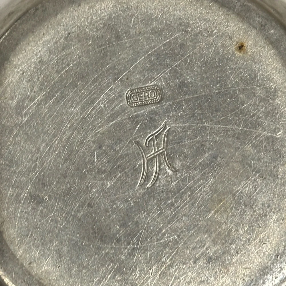 Vintage Art Deco Tea Service/Set GERO Holland Hand Hammered Pewter